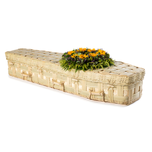 Traditional Lattice Bamboo Coffin