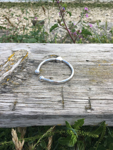 Sterling Silver Bangle for ashes