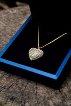 Load image into Gallery viewer, Gold Swarovski Style Crystal Heart Pendant